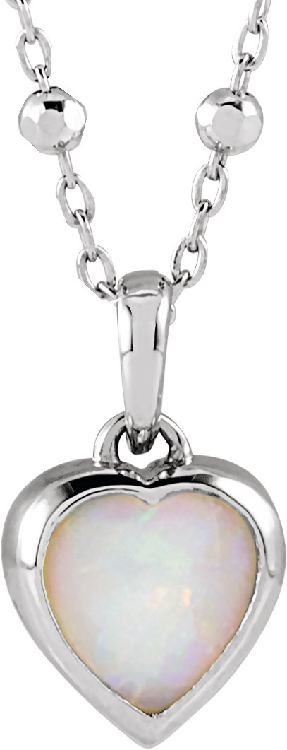 Cabochon Heart Necklace or Pendant