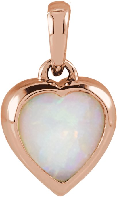 Cabochon Heart Necklace or Pendant