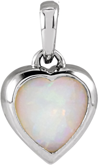 Cabochon Heart Necklace or Pendant