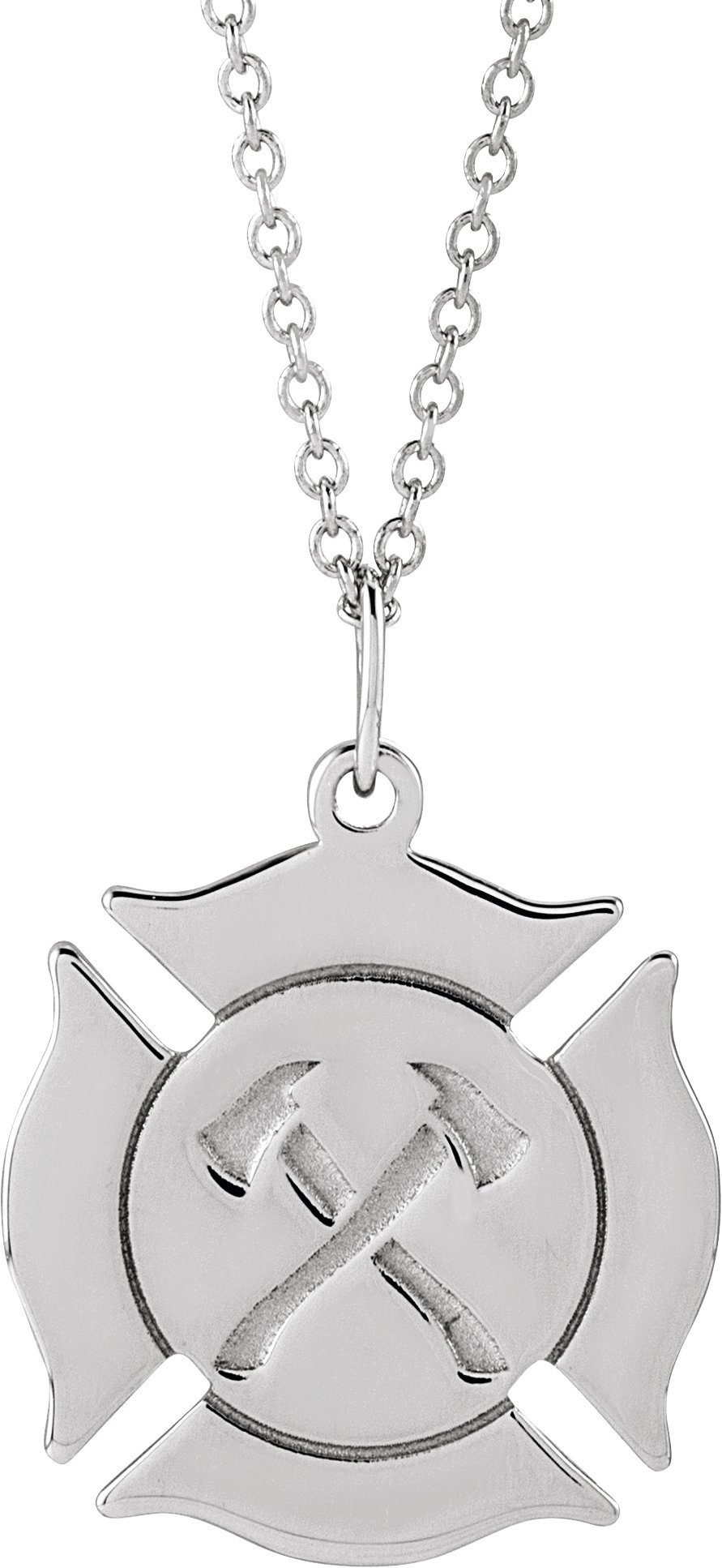 Engravable Fireman Necklace or Pendant