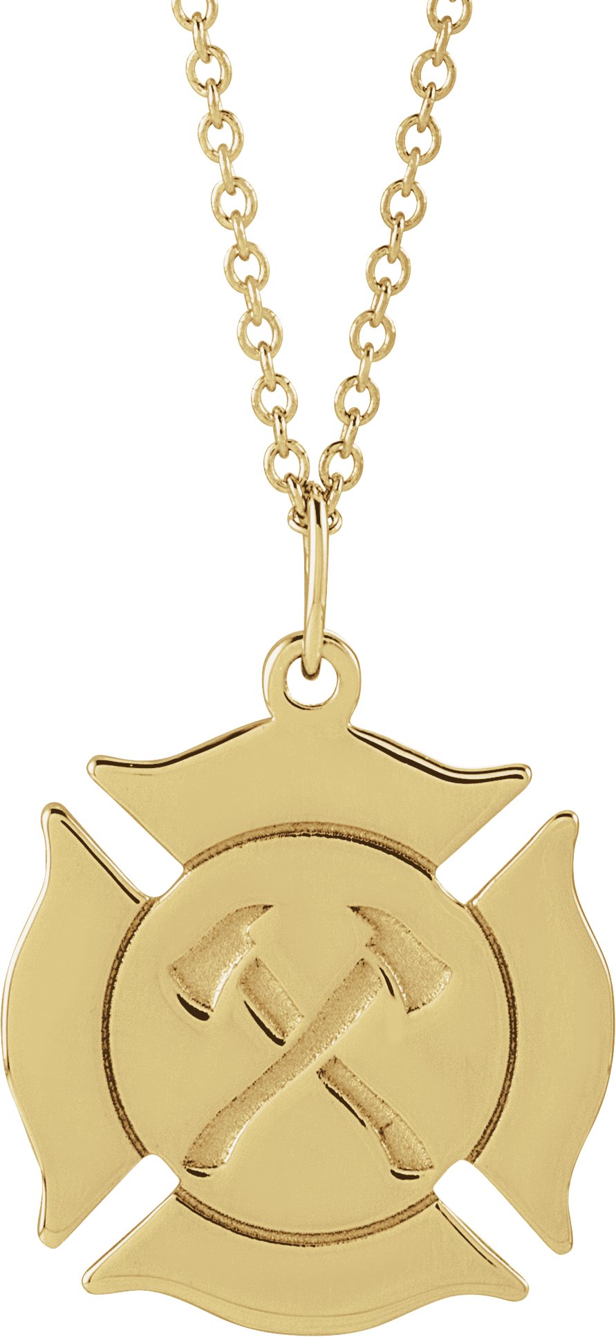 Engravable Fireman Necklace or Pendant