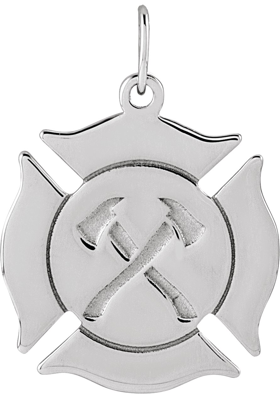 Engravable Fireman Necklace or Pendant