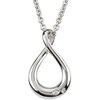 Sterling Silver .015 CTW Diamond Infinity Inspired 18 inch Necklace Ref. 2745314
