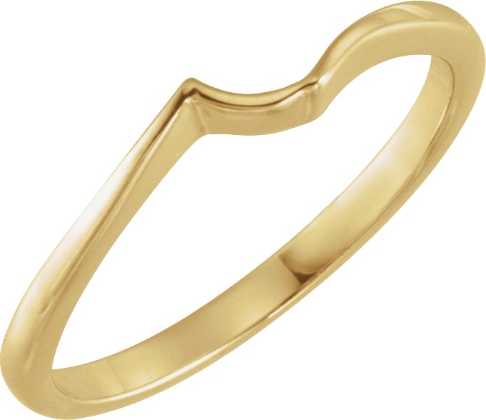 V-End Solitaire Engagement Ring or Band