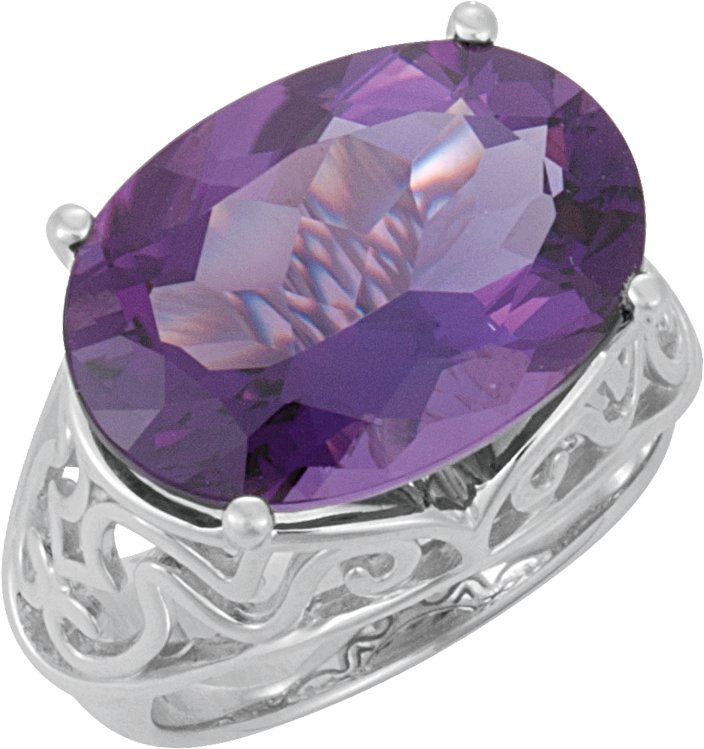 Amethyst Openwork Ring Ref 3154757