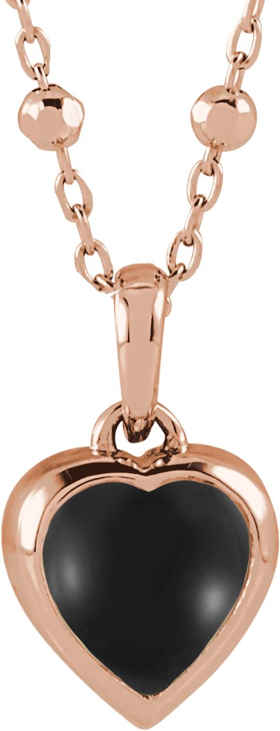 Cabochon Heart Necklace or Pendant