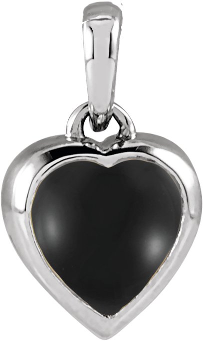 Cabochon Heart Necklace or Pendant