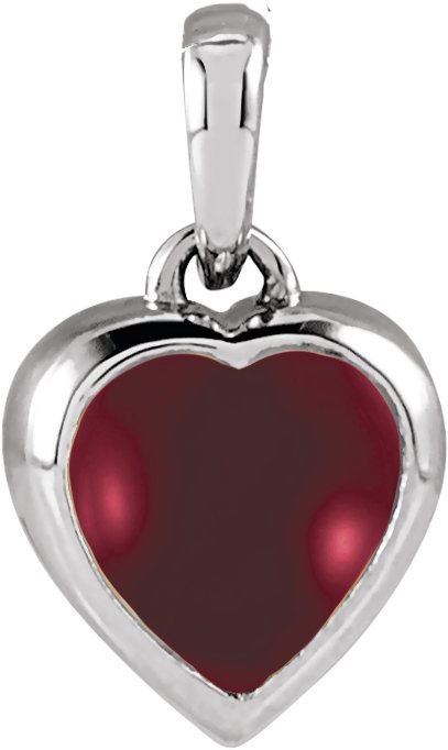 Cabochon Heart Necklace or Pendant