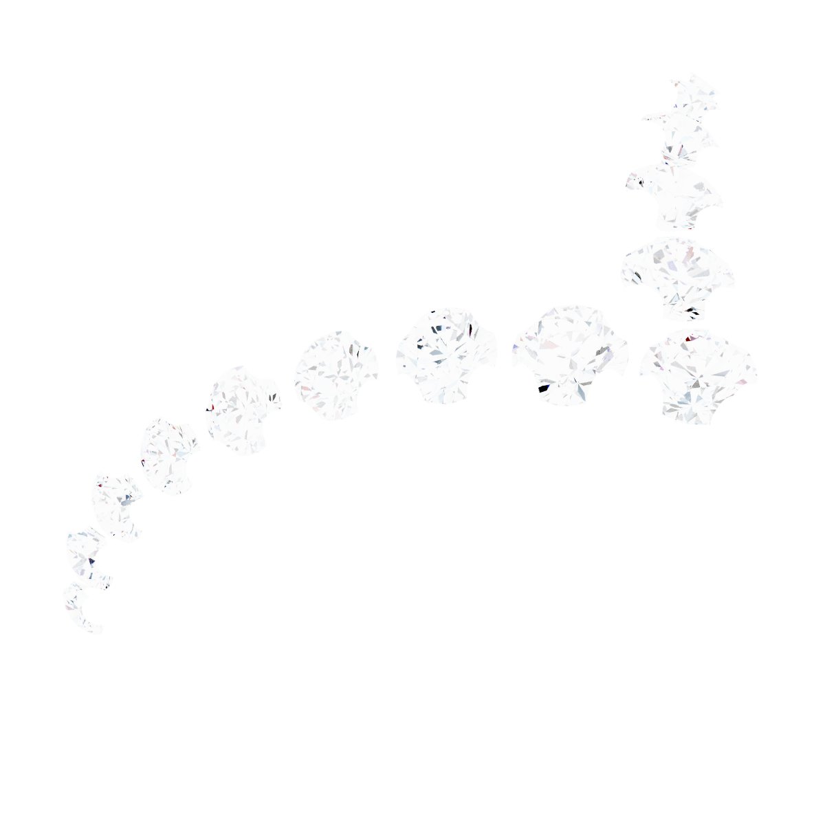 1/2 CTW Natural Diamond Contour Band – 14K White Gold