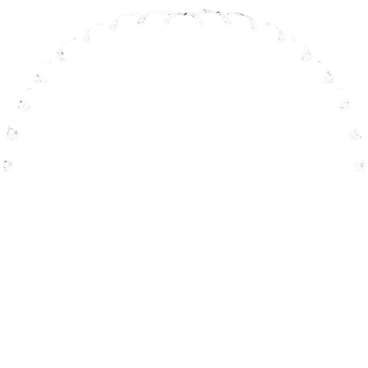 Alternative view of 1/2 CTW Natural Diamond Contour Band – 14K White Gold