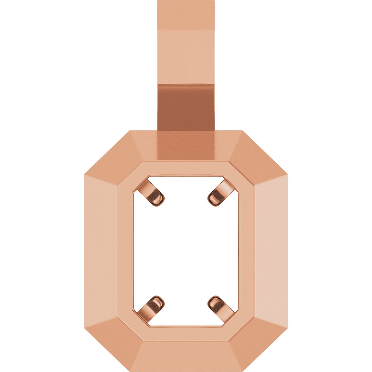Back-Set Solitaire Pendant