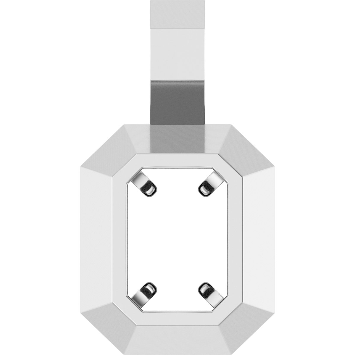 Back-Set Solitaire Pendant