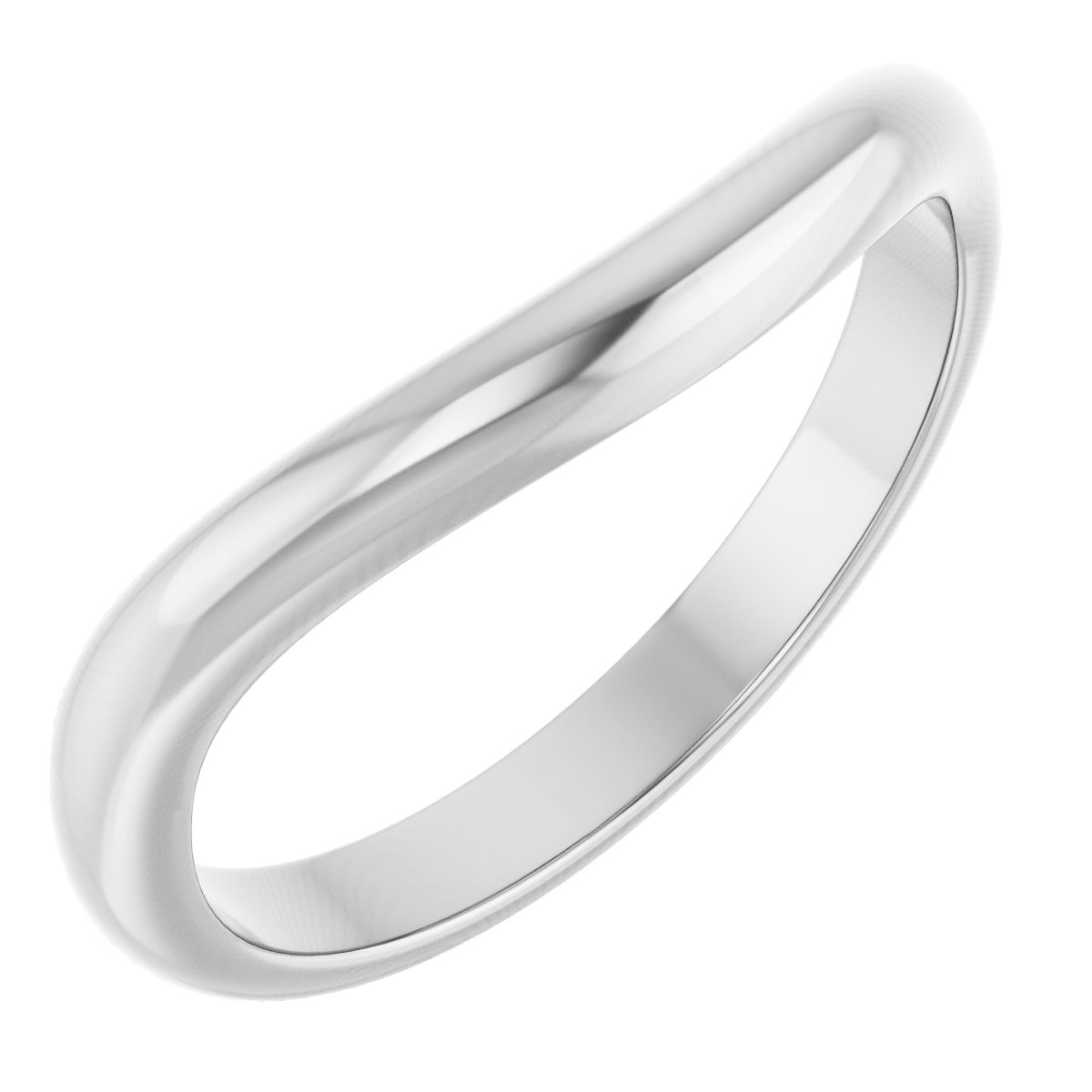 14K White Gold Matching Band