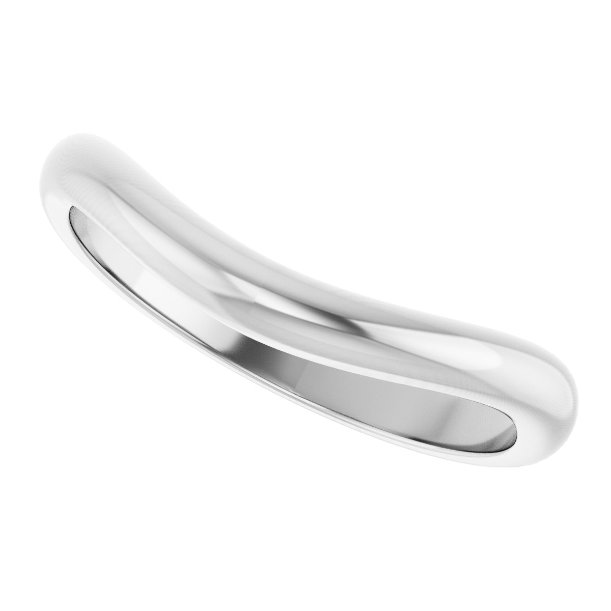 14K White Gold Matching Band