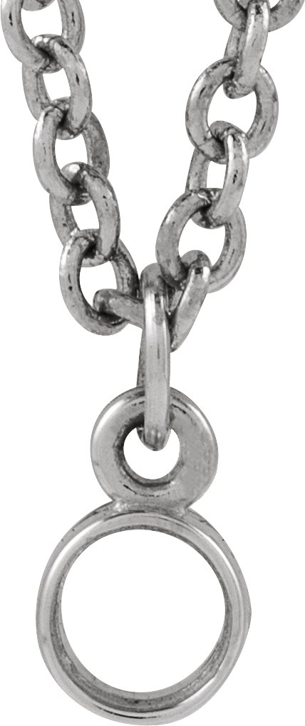 Bezel-Set Family Station Necklace