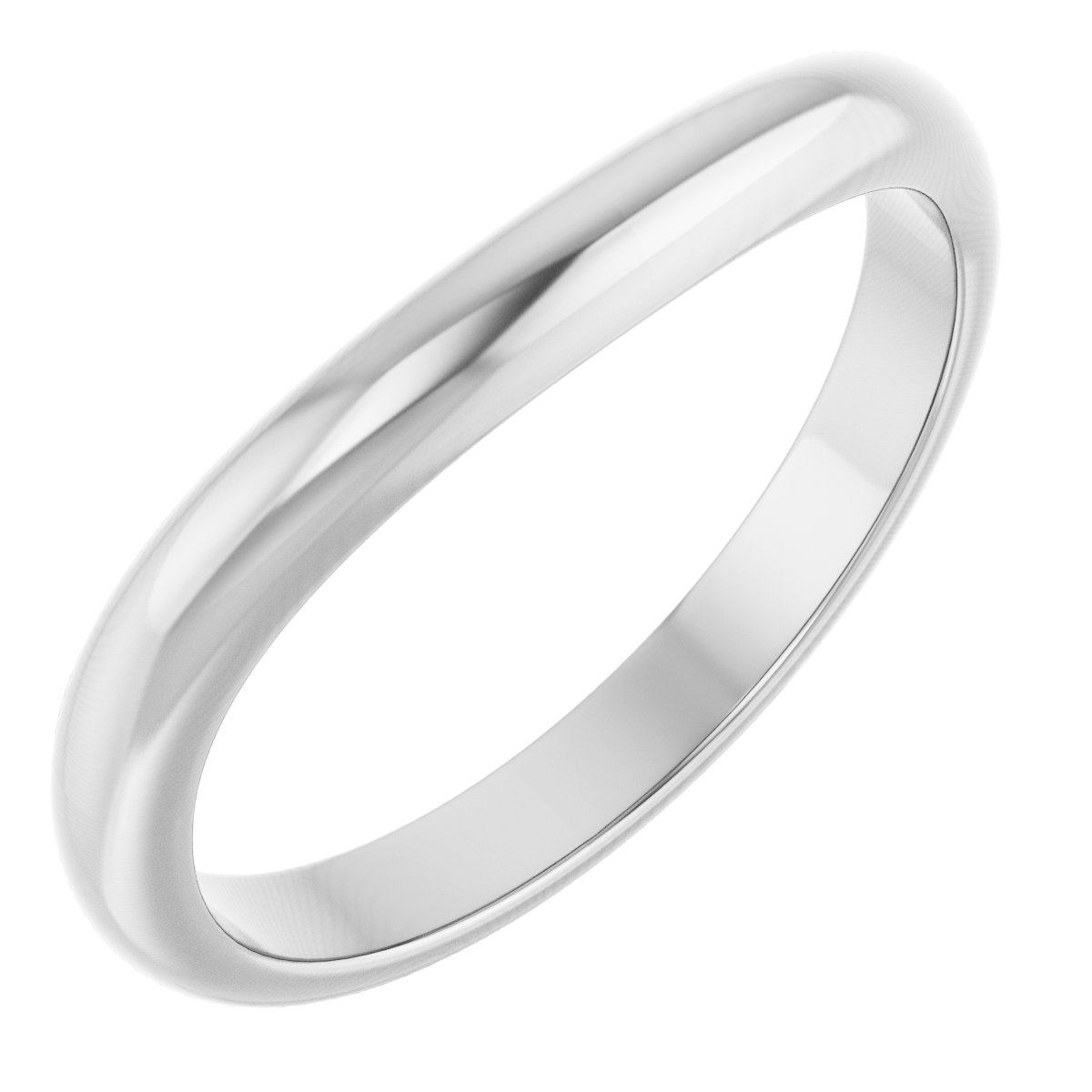 14K White Gold Matching Band