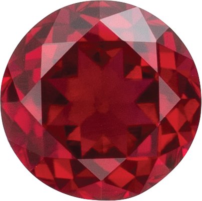 Round Lab-Grown Ruby