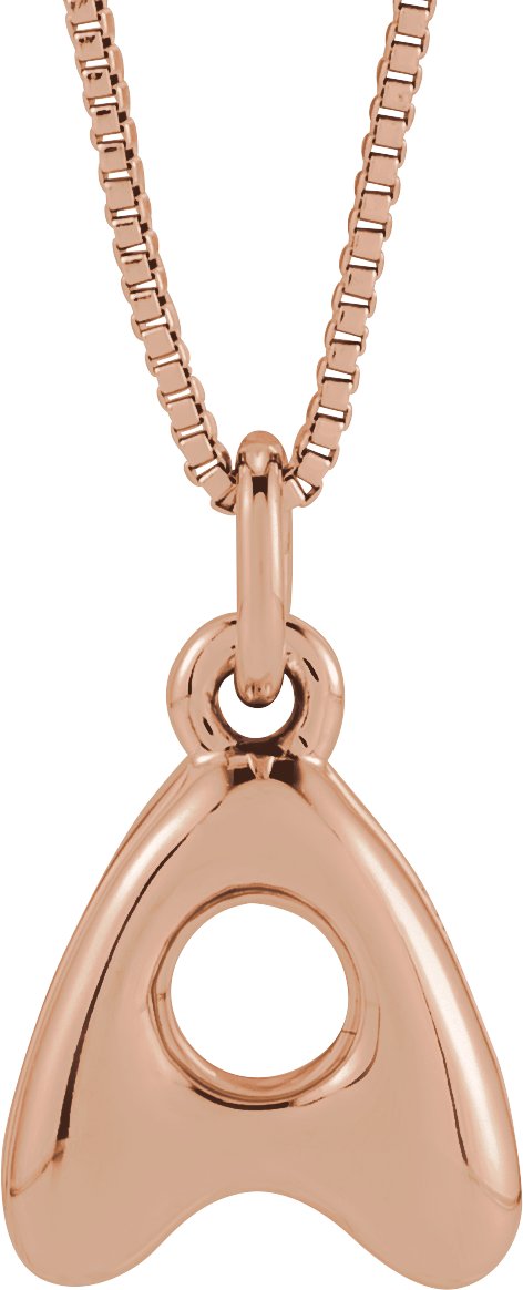 Bubble Initial Necklace or Pendant
