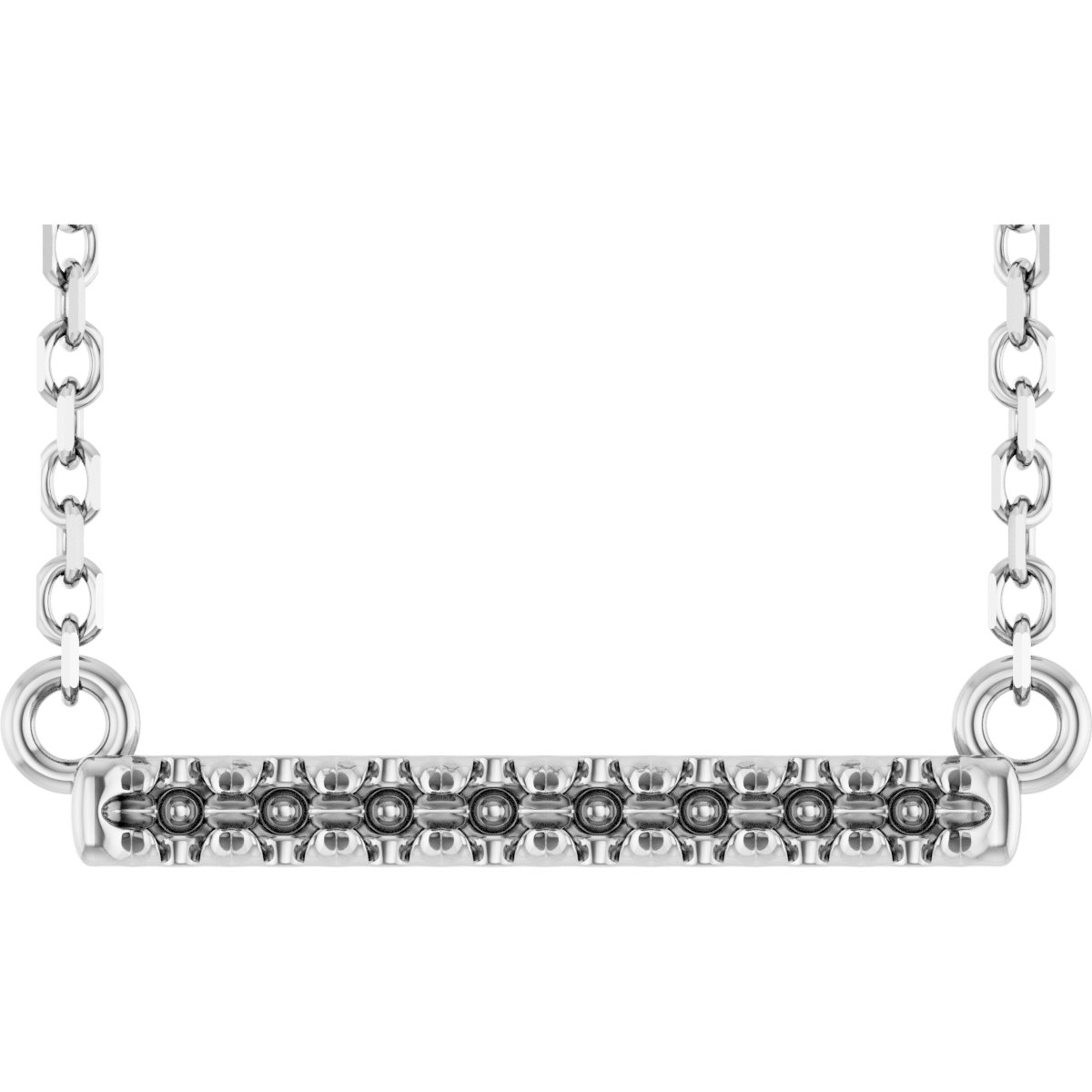 French-Set Bar Necklace or Center