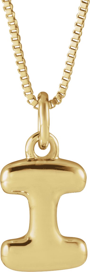 Bubble Initial Necklace or Pendant