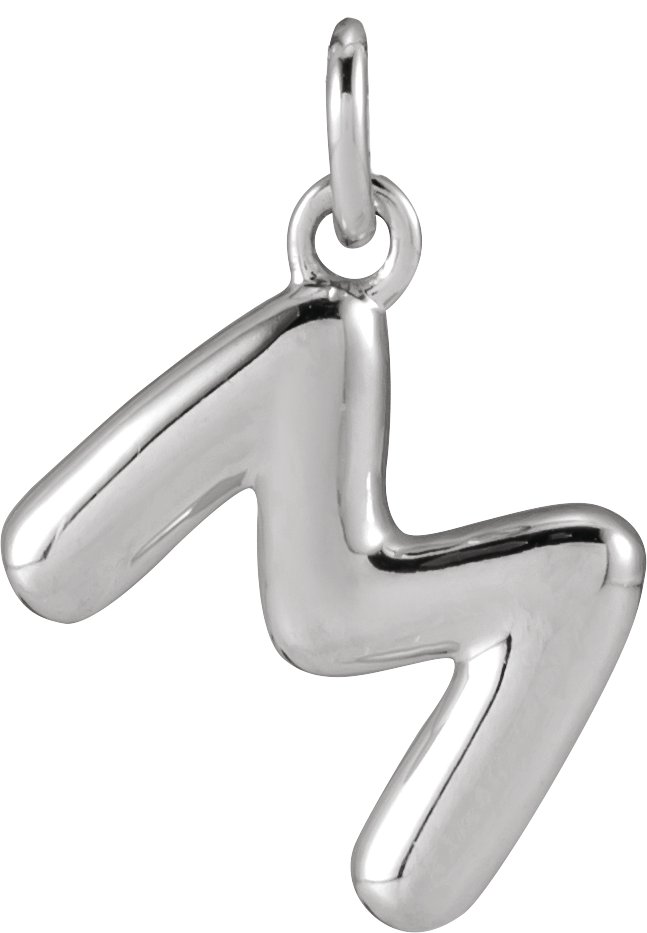 Bubble Initial Necklace or Pendant