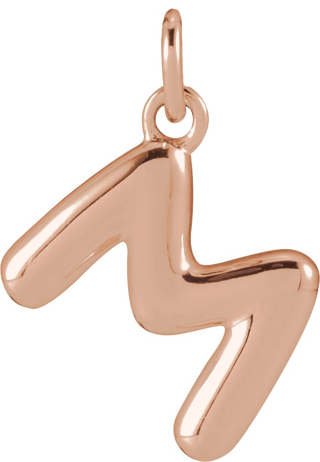 Bubble Initial Necklace or Pendant