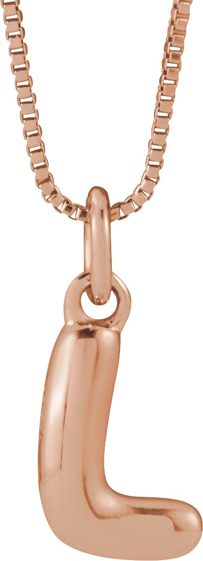 Bubble Initial Necklace or Pendant