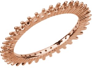 10K Rose Eternity Band Mounting Size 5