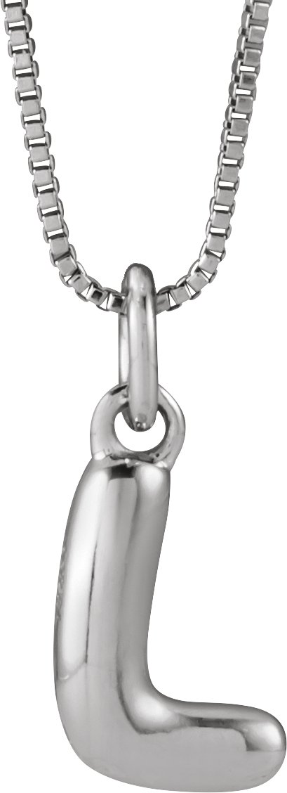 Bubble Initial Necklace or Pendant