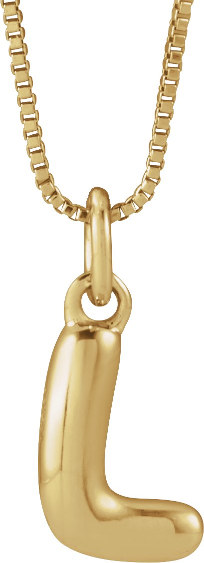 Bubble Initial Necklace or Pendant