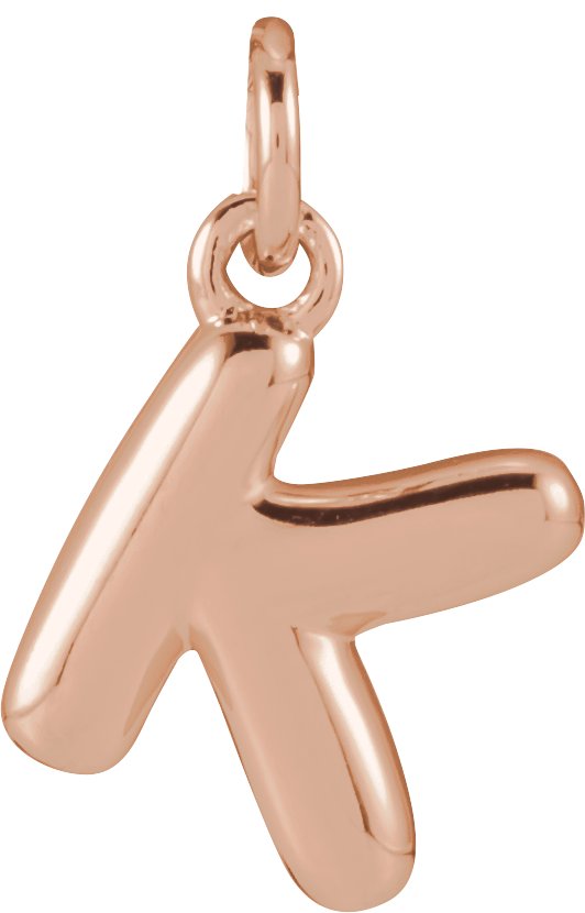 Bubble Initial Necklace or Pendant