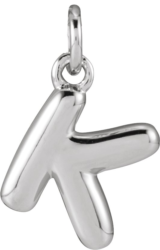 Bubble Initial Necklace or Pendant