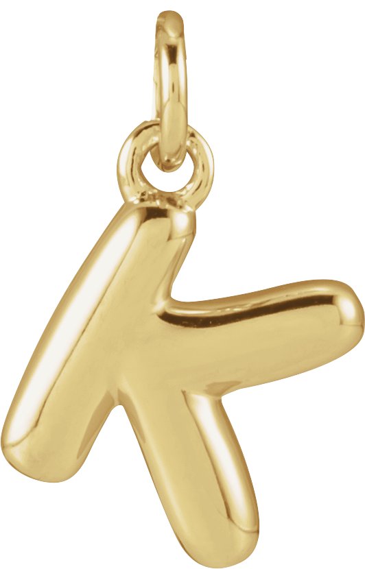 Bubble Initial Necklace or Pendant