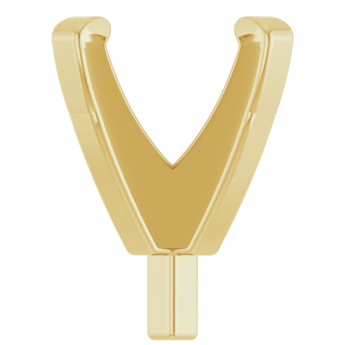 14K Yellow 5.2 mm Round 4-Prong Low Peg Setting | Stuller