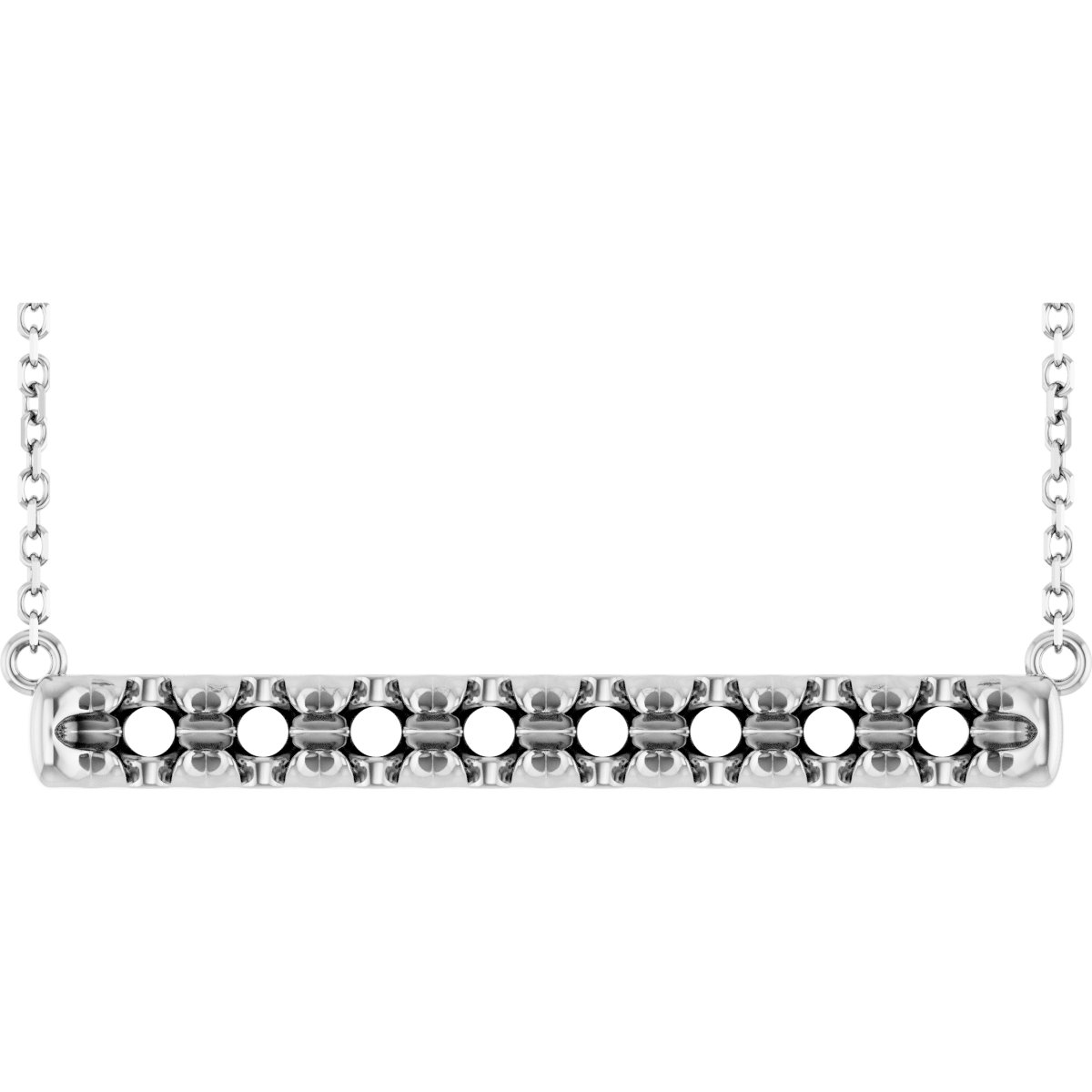 French-Set Bar Necklace or Center