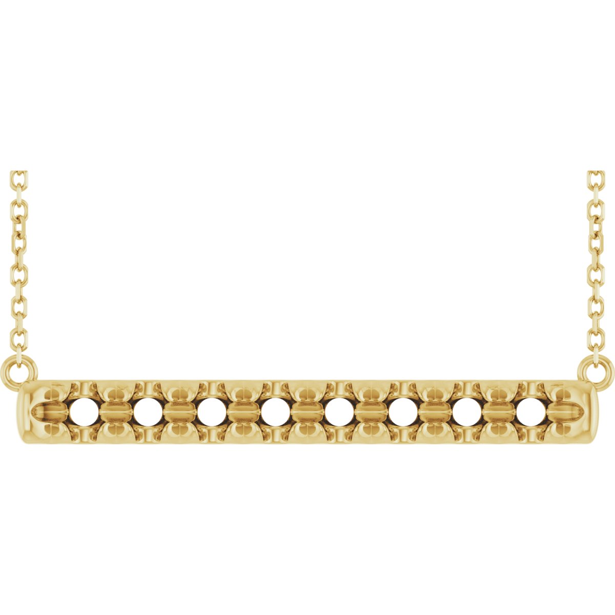 French-Set Bar Necklace or Center