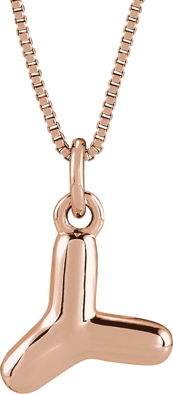 Bubble Initial Necklace or Pendant