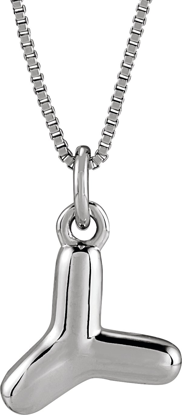Bubble Initial Necklace or Pendant
