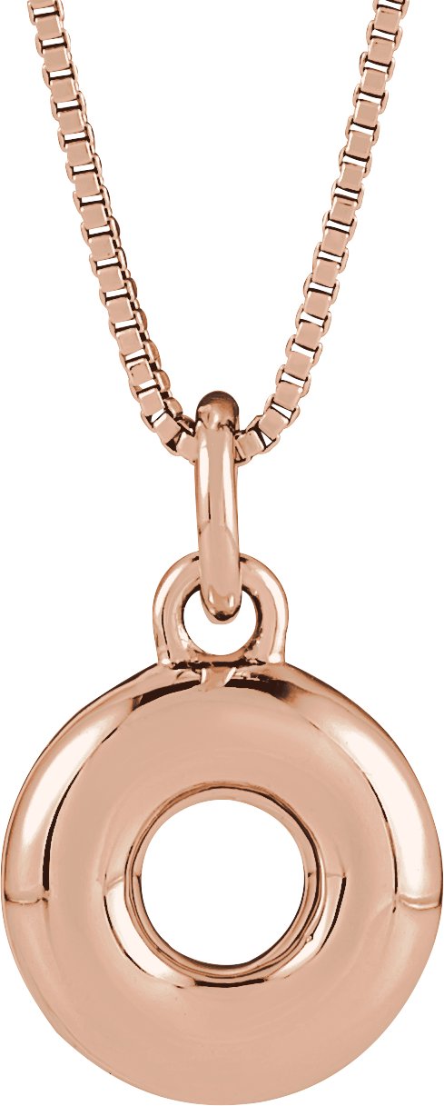 Bubble Initial Necklace or Pendant
