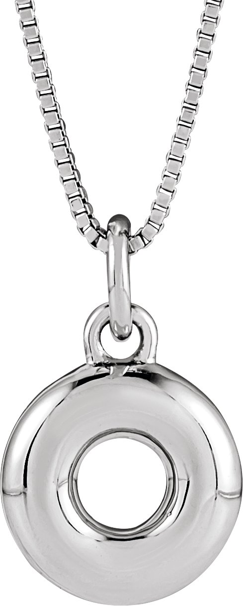 Bubble Initial Necklace or Pendant