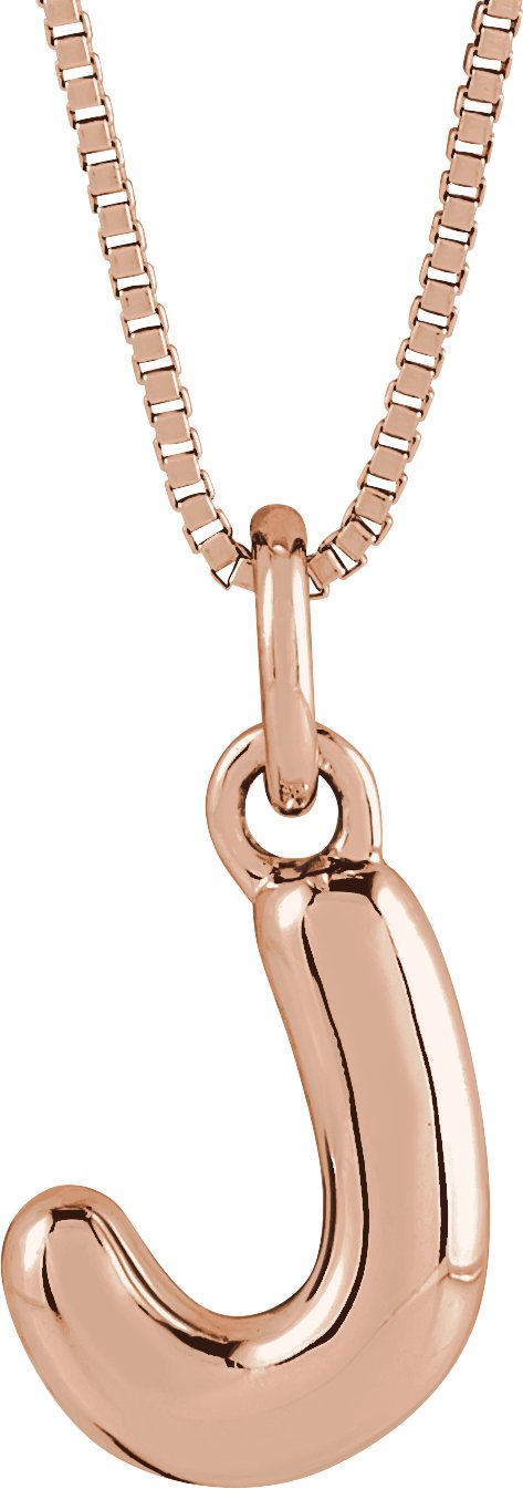 Bubble Initial Necklace or Pendant