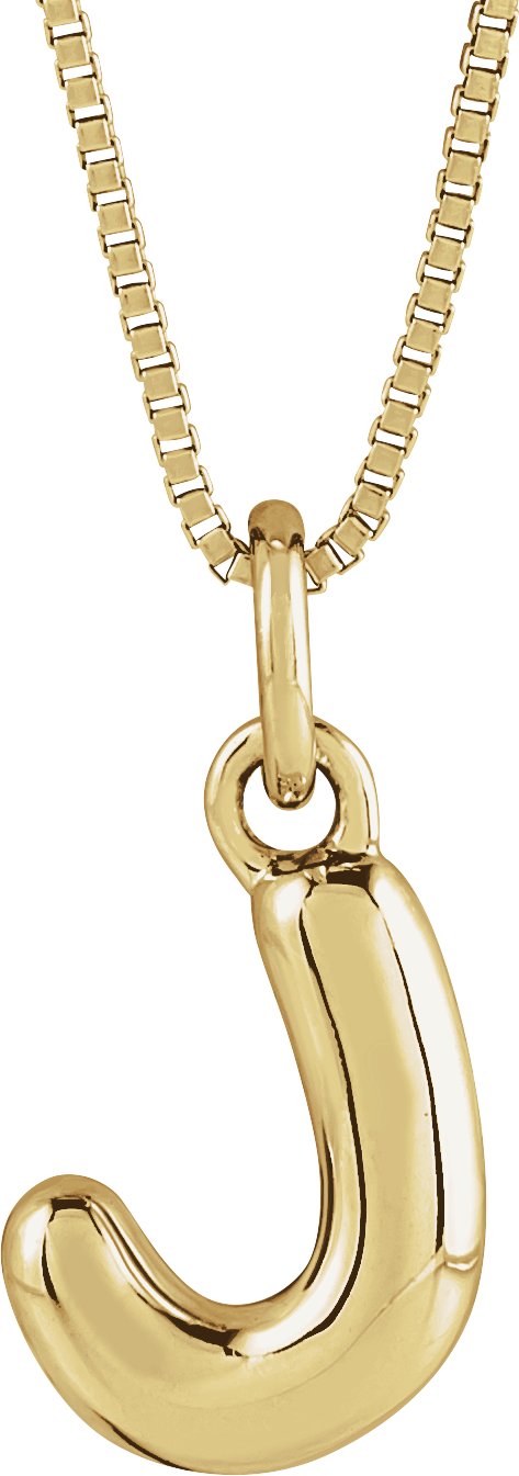 Bubble Initial Necklace or Pendant