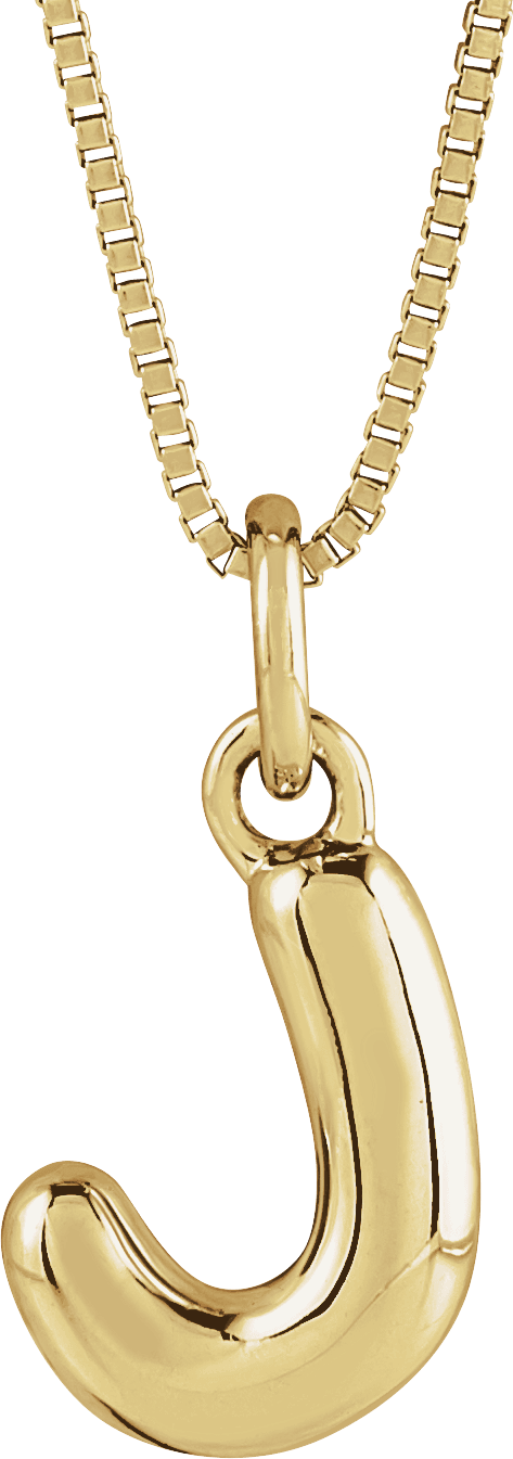 Bubble Initial Necklace