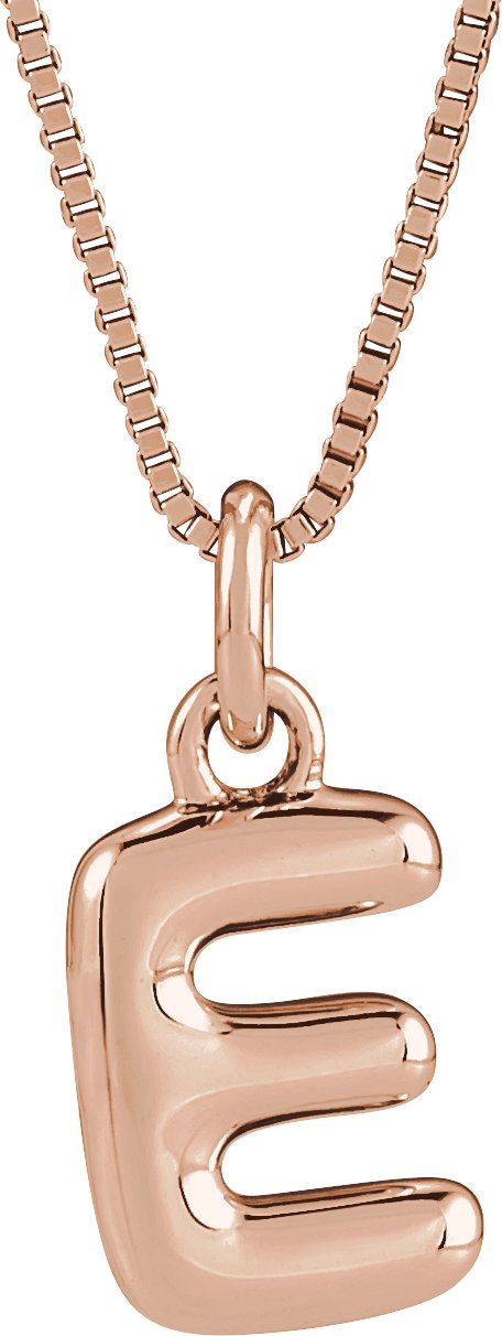 Bubble Initial Necklace or Pendant