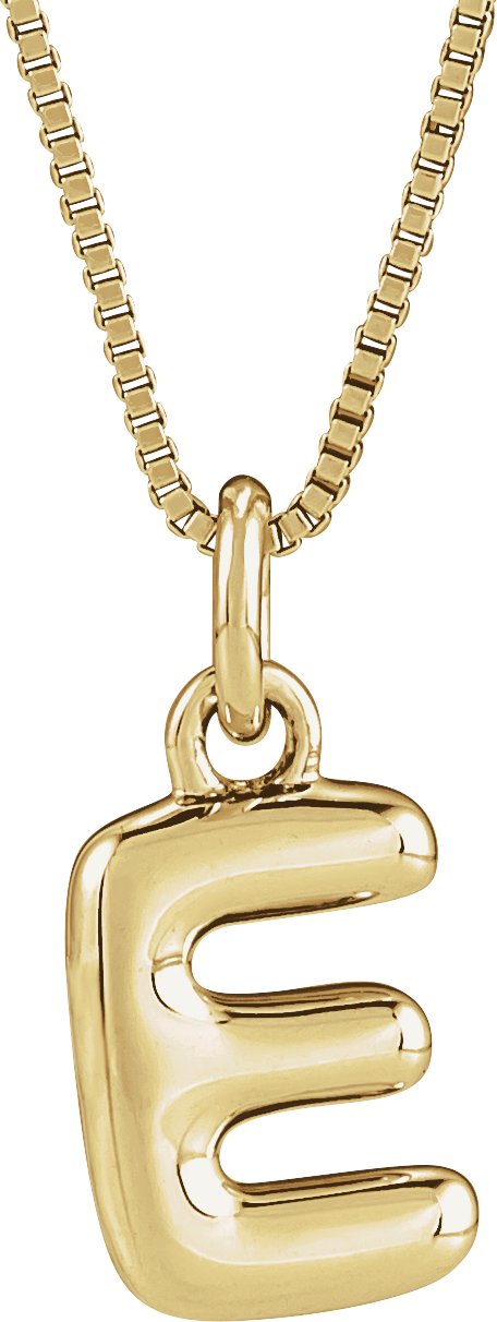 Bubble Initial Necklace