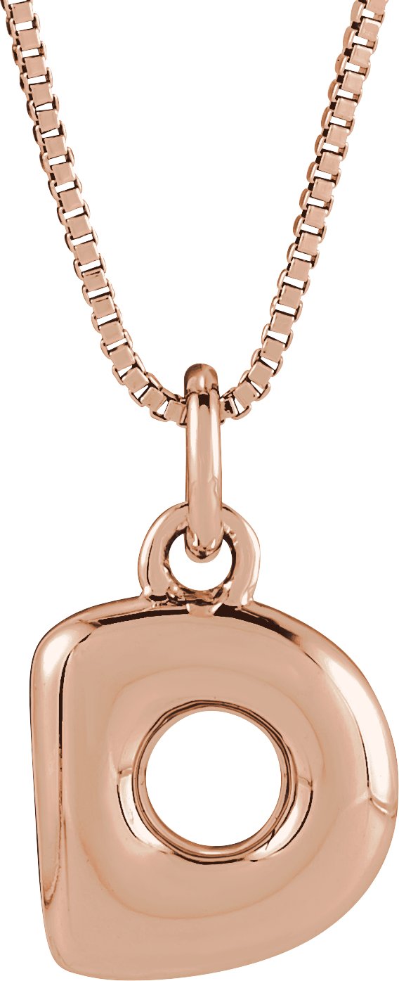 Bubble Initial Necklace or Pendant