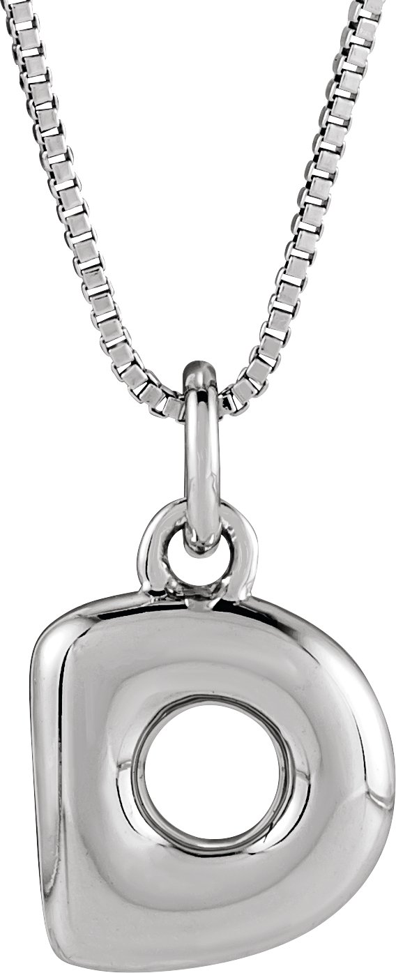 Bubble Initial Necklace or Pendant