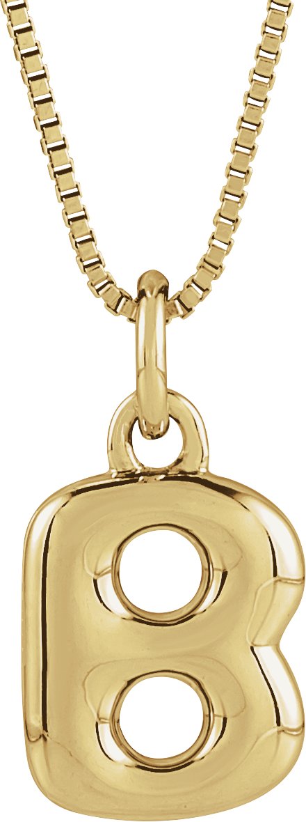 Bubble Initial Necklace or Pendant