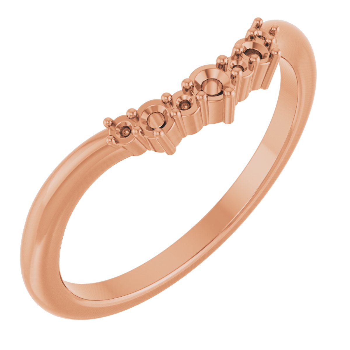 Claw-Prong Accented Engagement Ring or Band