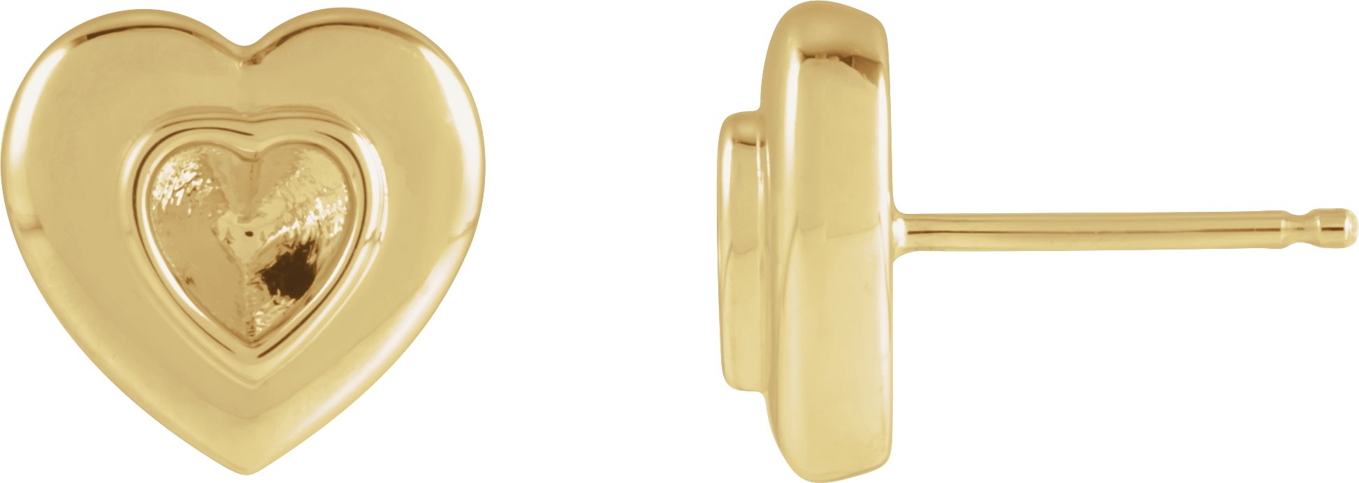 Bezel-Set Solitaire Earrings